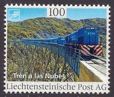 Liechtenstein 2017 Trains - Famous Train, Railways, Tren A Las Nubes, Viaduct, Bahn MNH - Ungebraucht