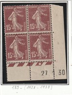 France Coin Daté Du Numéro 189 Du 27 1 1930 Luxe Sans Charniére ** - ....-1929