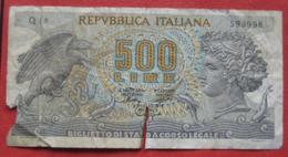 500 Lire 1966 (WPM 93a) Ausgabe 1967 - 500 Liras