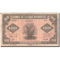 Billet, French West Africa, 100 Francs, 1942, KM:31a, TB - West-Afrikaanse Staten