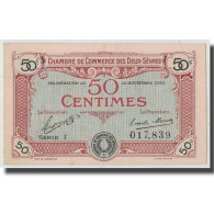 France, Deux-Sèvres, 50 Centimes, 1920, NEUF, Pirot:93-10 - Chambre De Commerce