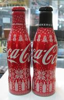 AC - COCA COLA 2018 NEW YEAR ALUMINUM EMPTY BOTTLES & CROWN CAPS COCA COLA - ORIGINAL TASTE COCA COLA - SUGARLESS - Botellas