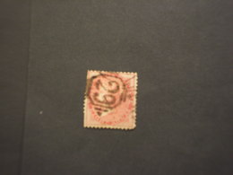 INDIA - 1865/75  REGINA  8 A. (difettoso) - TIMBRATO/USED(29) - 1854 East India Company Administration