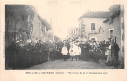 ¤¤   -   BRIGUEIL-le-CHANTRE   -  Procession De La 1er Communion En 1908   -  ¤¤ - Autres & Non Classés