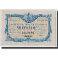 France, Aveyron, 50 Centimes, 1917, SPL, Pirot:108-11 - Chambre De Commerce