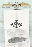 LETTRE + DOCUMENTATION MAQUETTES AVIONS ET BATEAUX  NAVIG 1957 - Altri & Non Classificati