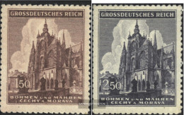 Bohemia And Moravia 140-141 (complete Issue) Unmounted Mint / Never Hinged 1944 St.-vitus-Dom Prague - Unused Stamps