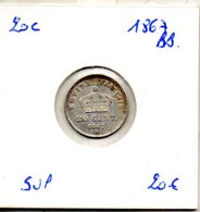 France. 20 Centimes. 1867 BB - 20 Centimes