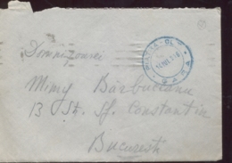 KING CHARLES I, CHARITY STAMPS, PIATRA OLT RAILWAY STATION INK STAMP ON COVER, 1916, ROMANIA - Lettres & Documents