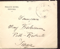 KING CHARLES I, CHARITY, STAMPS  ON GOVORA PALACE HOTEL HEADER COVER, 1916, ROMANIA - Covers & Documents