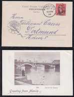 Philippines 1902 Picture Postcrad MANILA Puente De Espana To DORTMUND Germany - Philippinen