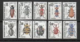 Yvert N° 103 à 112 ** - 10 Valeurs Insectes, Coléoptères - 1960-.... Neufs