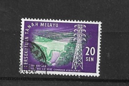 MALASIA FEDERATION 1963 Opening Of Cameron Highlands Hydroelectric Plant  USED - Federation Of Malaya