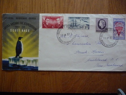 (D)  New Zealand Ross Dependency 1957 Trans-Antarctic Expedition Scott Base FDC - FDC