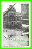 PROVIDENCE, RI - EXCHANGE PLACE, SHOWING CITY HALL AND BILTMORE HOTEL -THE GREAT NEW ENGLAND HURRICANE OF 1938 - - Providence