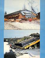 Devastation Of The Great Alaskan Earthquake 1964 (set Of 2 Cards) - Andere & Zonder Classificatie