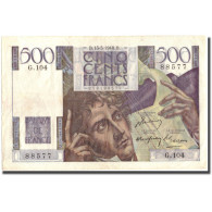 France, 500 Francs, 500 F 1945-1953 ''Chateaubriand'', 1948, 1948-05-13, TTB - 500 F 1945-1953 ''Chateaubriand''