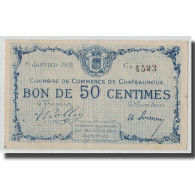France, Chateauroux, 50 Centimes, 1916, SUP+, Pirot:46-16 - Chambre De Commerce