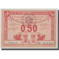 France, Caen Et Honfleur, 50 Centimes, 1920, SPL, Pirot:34-16 - Chambre De Commerce