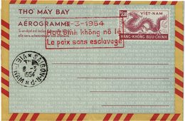 CTN54A- VIET- NAM AEROGRAMME N°1 OBL. 8/3/1954 - Vietnam