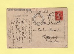 Convoyeur - Colmar A Metzeral 2° - 1920 - Destination Luxembourg - Cpa De Schratzmannle Munster - Poste Ferroviaire
