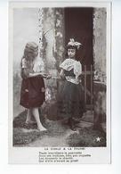 CPA Carte Photo Stebbing La Cigale & La Fourmi Enfant Fillette - Collections, Lots & Séries