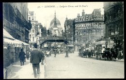 Cpa Angleterre London Londres Ludgate Circus And St Paul's   YN09 - St. Paul's Cathedral