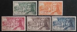 España: Año. 1952 - ( V Cent, Del Nacimiento De  Fernando El Católico ) 5/Val. Aéreos Serie Completa. - Ongebruikt