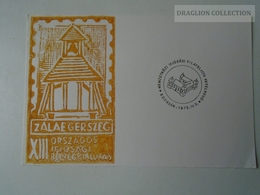 D161765  Commemorative - Hungary - - Zalaegerszeg Stamp Exhibition 1975 -Handstamp Eger Egervár - Foglietto Ricordo