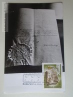 D161792   Commemorative - Maximum Card - Hungary -100 éves A Méter Rendszer - 1976 - Souvenirbögen