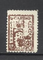 7053-SELLO LOCAL ESPAÑA GUERRA CIVIL ALHAMA DE GRANADA CARIDAD,SOBRETASA NACIONAL SPAIN CIVIL WAR,NUEVO EMEITIDO SIN GOM - Emisiones Nacionalistas