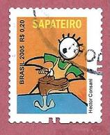 BRASILE USATO - 2005 - Sapateiro - Professioni - 0,20 R$ - M. BR 3437C - Oblitérés