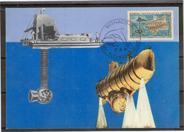 13 - PO593 Sur Carte Maxi Du 12.12.1962 - BATHYSCAPHE TRIESTE - Plonge à 10700m En 1960 - Lettres & Documents