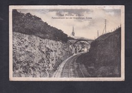 Bad Munster A. Stein - Felsenschlucht Bei Der Ebernburger Brucke ( Lignes Chemin De Fer Voie Ferree A. Geis Jr) - Bad Muenster A. Stein - Ebernburg