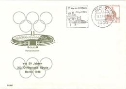 GERMANY Olympic Stationery Cover With Machinecancel With The 1936 Olympic Stadium - Ete 1936: Berlin