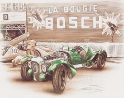 24 Heures Du MANS 1939 LAGONDA V12 Dessin De F.BRUERE - Le Mans