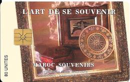 CARTE+PUCE-MAROC-AVE PHONE-80U-GEMA-ART DU SOUVENIRS-TBE - Maroc