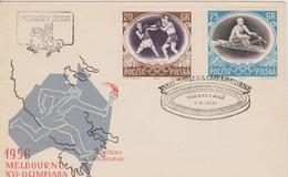 FDC POLOGNE JO DE MELBOURNE 1956 - Summer 1956: Melbourne