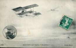 N°66364 -cpa Bouvier Sur Biplan "Sommer" - Aviateurs
