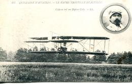 N°66365 -cpa Quinzaine Aviation Le Havre Trouville -Cody Sur Biplan Cody- - Aviateurs