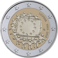 LITHUANIA_2 Euro UNC 2015 (30th Anniversary Of The Flag Of Europe) - Lithuania