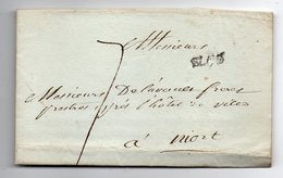 1773--courrier De BLOIS (griffe Linéaire) Pour NIORT-79--concerne Chanoine De Lavault St Hilaire De Poitiers - 1701-1800: Precursors XVIII