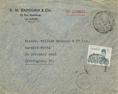 30505. Carta Aerea CAIRO (Egypt) 1945. To England - Lettres & Documents