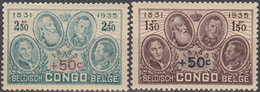 BELGIAN CONGO..1936..Michel # 165-166...MLH...MiCV - 12 Euro. - Nuevos