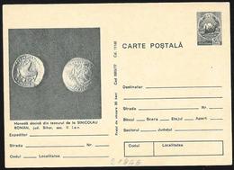 Romania/Roumanie: Intero, Stationery, Entier, Moneta Antica, Ancient Coin, Monnaie Ancienne - Monete