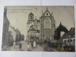 Cpa SAINT JULIEN DE VOUVANTES (44) L'église Vue à L'arrivée De La Chapelle-Glain - Saint Julien De Vouvantes