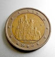 GERMANY_2 Euro UNC (Bayern/Neuschwanstein Castle) SERIA D - Herdenkingsmunt