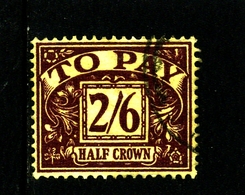 GREAT BRITAIN - 1957 POSTAGE DUE EDWARD CROWN WMK  2/6d   FINE USED  SG D54 - Tasse