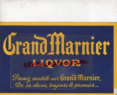 75- PARIS - BUVARD GRAND MARNIER LIQUOR- LAPOSTOLLE- 8 PLACE DE L' OPERA- - Alimentos