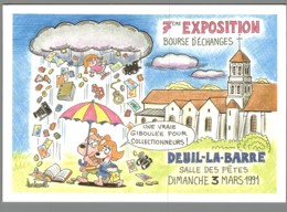 CPM 95 - Deuil La Barre - 7ème Exposition De Cartes Postales - 1991 - Dessin De Barberousse - Deuil La Barre